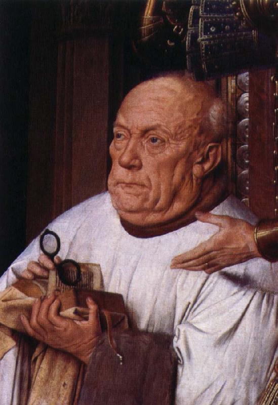 Jan Van Eyck kaniken van der paeles madonna oil painting image